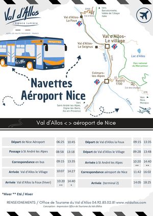 Navette Val d'Allos <>Nice Aeroport