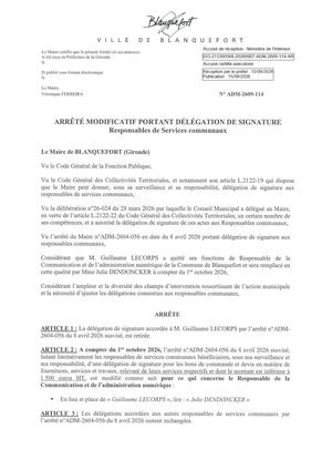 Adm 2609 114 Arr Modif Délégation Sign Resp Communaux Pref