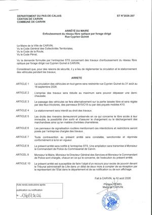TRAVAUX ENFOUISSEMENT DU RESEAU FIBRE OPTIQUE PAR FORAGE DIRIGE_CYPRIEN QUINET_ENT STS