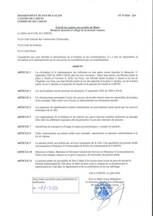 BRADERIE ANNUELLE ET VILLAGE DE LA SECURITE ROUTIERE_VILLE DE CARVIN
