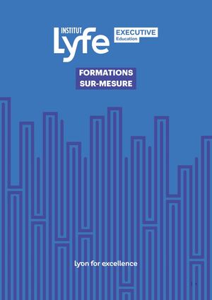 Institut Lyfe Executive Education - Formations sur-mesure