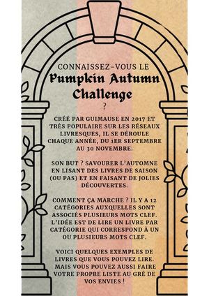 Pumpkin Autumn Challenge 2026