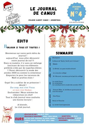 Le Journal de Camus  n°4