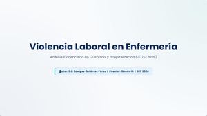 Violencia Laboral En Enfermería