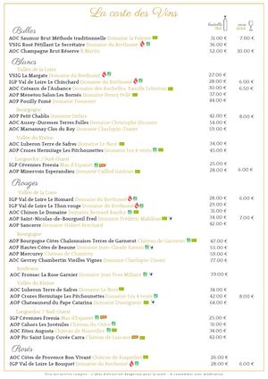 Cartes Des Vins Sept 2026