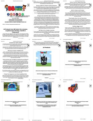 Bb Castle Hire Bouncy Castles Leicester, Loughborough, Hinckley, Coalville & Lutterworth
