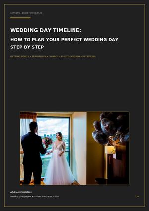 Wedding day timeline: How to plan your perfect wedding day step by step | AdPhoto