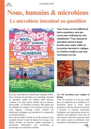 Nous, Humains & Microbiens Le Microbiote Intestinal Au Quotidien Cortex Sciences Chronique 2026