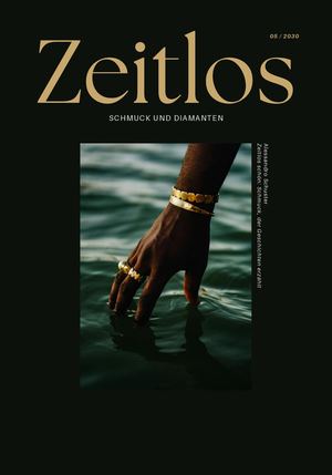 Schwarz Gold Modern Elegant Design Schmuck Magazin Luxus