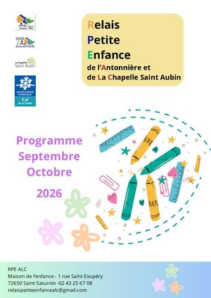 Programme Septembreoctobre 2026 Rpe Antonnière Et La Chapelle St Aubin