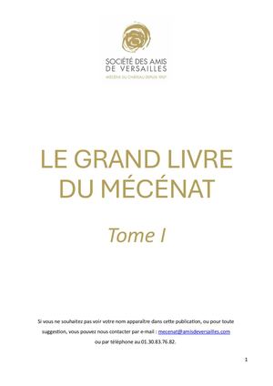 1 1) Lettre Du Président + Sommaire