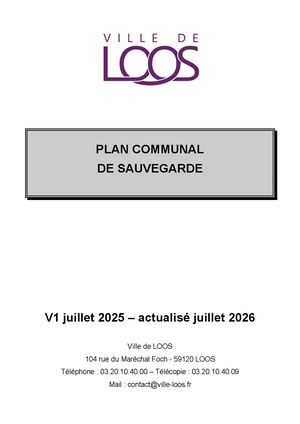 Plan communal de sauvegarde