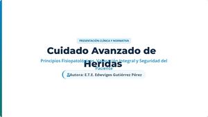 Cuidado Avanzado De Heridas
