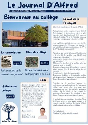 Journal Hors Série Septembre 2026