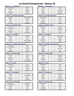 Lgc Saison 39 Calendrier