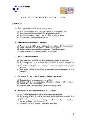 Batería Odontología País Vasco