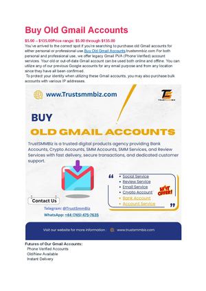 B u y Old Gmail Accounts
