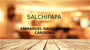 Salchipapa Emmanuel Bueno C