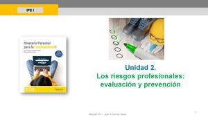 Unidad 2 - Ipe I - Los Riesgos Profesionales Evaluación Y Prevención