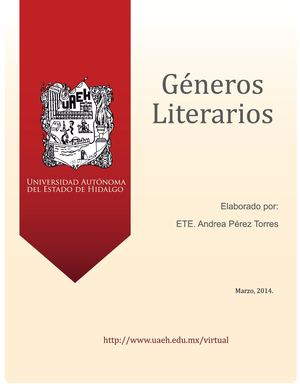 Generos Literarios