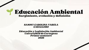 Trabajo De Educación Ambiental