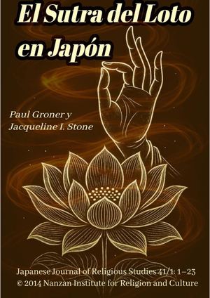 El Sutra Del Loto En Japón Paul Groner Y Jacqueline I