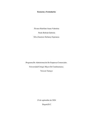 Encuesta Y Formularios