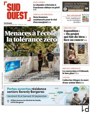 Sud Ouest Mercredi 16 Septembre
