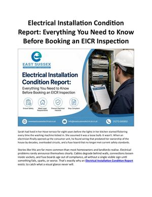 EICR Inspection: What to Expect and When You Need One