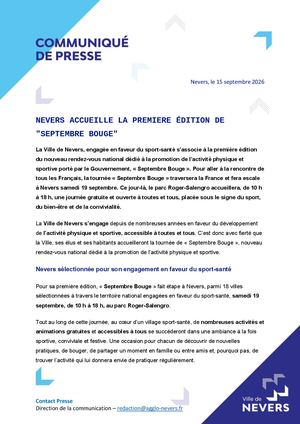 CP_Nevers acceuille la 1er édition de Septembre Bouge