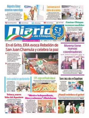 Portada, Miércoles 16 De Septiembre De 2026