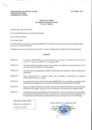 OCCUPATION DU DOMAINE PUBLIC_32 RUE C.QUINET_ENT AMDENORD