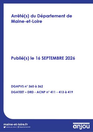 16 Septembre 2026 Arrêtés Pvs_360_362_Acnp_411_419