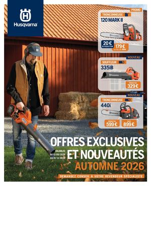 CHEVALERIAS - Husqvarna Offres Automne 2026