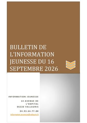 Bulletin Du 16092026