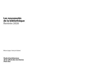 Bibliothèque Nouveautés Rentrée 2026