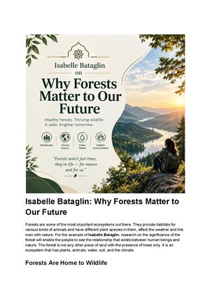 Forests: Protecting Wildlife and Biodiversity