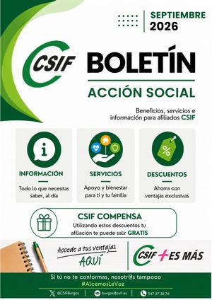 Boletín De Acción Social Csif Burgos Sept 2026