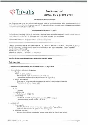 PV Bureau 07 juillet 2026
