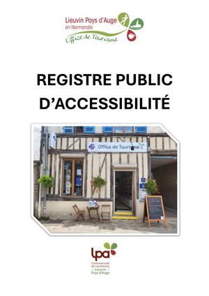 Registre Public d'Accessibilité Cormeilles