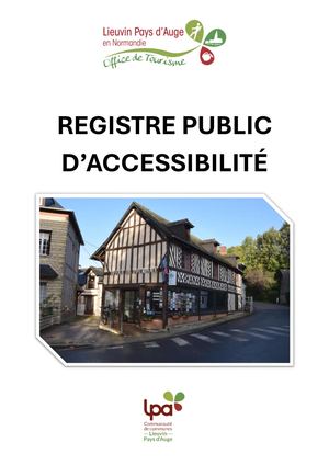 Registre Public d'Accessibilité Saint Georges du Vièvre