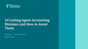10 Letting Agent Accounting Mistakes and How to Avoid Them | Ratiobox