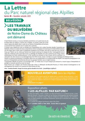 Lettre du Parc des Alpilles N°13 - Octobre 2025