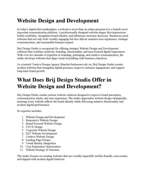 Website Design And Development Edited
