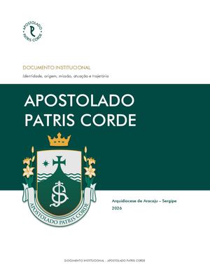 Apostolado Patris Corde Documento Institucional 2026