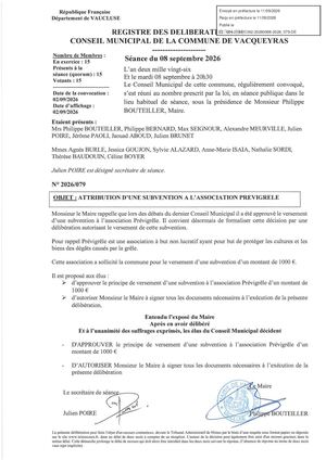 2026 079 Attribution D’une Subvention à Prévigrèle Tampon