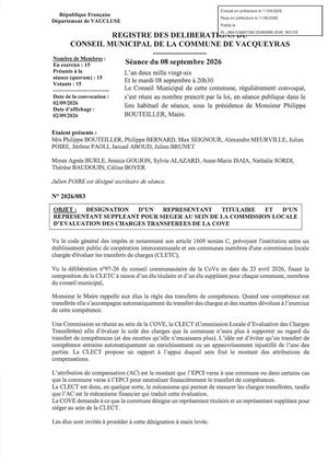 2026 083 Désignation Clect Tampon