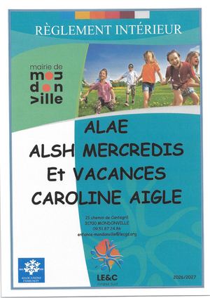 Réglement intérieur ALAE/ALSH Caroline Aigle