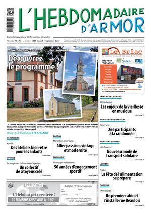 L'Hebdomadaire d'Armor n°3766 du samedi 19 Septembre 2026