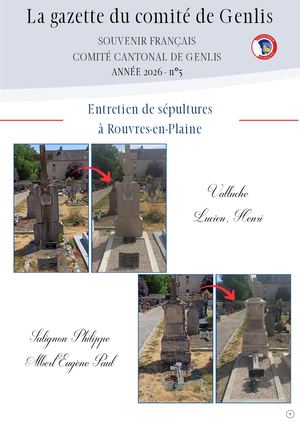 Gazette du Souvenir Français n°5 - sept26